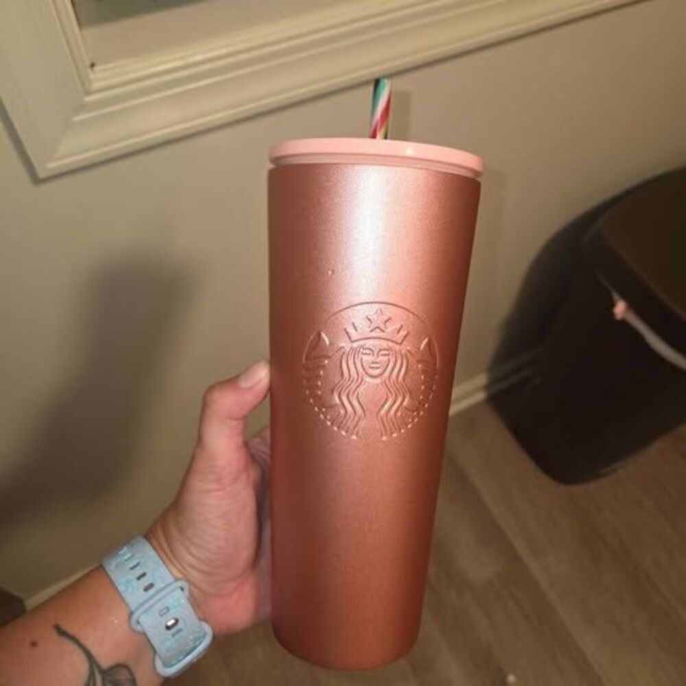 Starbucks Rose Gold Tumbler
